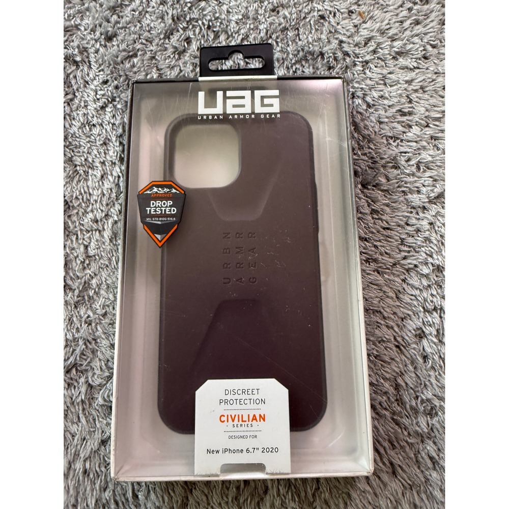 UAG Unisex Civilian Series Phone Case iPhone 12 Pro Max Eggplant Purple Rugged